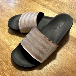 Rose Gold ADIDAS Slides - Women’s Size 7